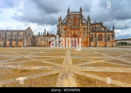 Tomba di Giovanni I del Portogallo e Philippa di Lancaster (Monastero di Batalha) Foto Stock