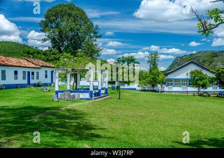 Un piccolo villaggio nel Biribiri parco dello Stato, regione di Diamantina ,MG, Brasile. Foto Stock