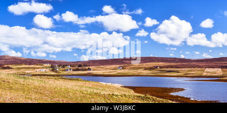 Giorno Snny sull isola di Skye in Scozia Foto Stock