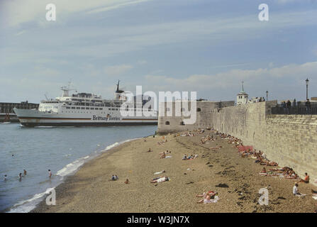 Vecchia Spiaggia di Portsmouth, Hampshire, Inghilterra, Regno Unito Foto Stock