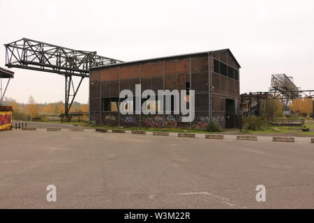 Altes Stahlwerk im Landschaftspark Duisburg Nord Foto Stock