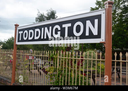 Toddington stazione ferroviaria. Parte del Gloucestershire Warwickshire Railway. Stazione ferroviaria patrimonio. Foto Stock
