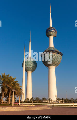 Kuwait Towers in Kuwait Foto Stock