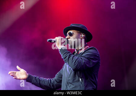 Locarno, Svizzera luglio XV 2019 Aloe Blacc live presso la luna e le stelle Festival © Roberto Finizio / Alamy Foto Stock