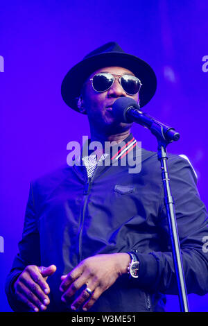 Locarno, Svizzera luglio XV 2019 Aloe Blacc live presso la luna e le stelle Festival © Roberto Finizio / Alamy Foto Stock