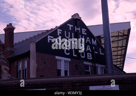 Craven Cottage, casa di Fulham Football Club, West London, England, Regno Unito Foto Stock