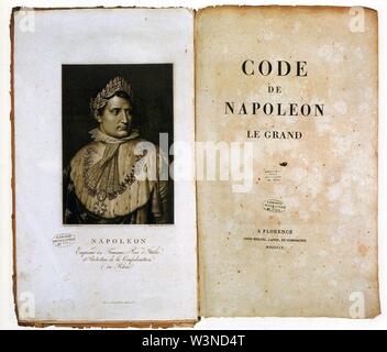 Codice Napoleone de Le Grand 2. Foto Stock