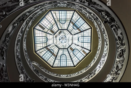 Scala del Bramante in Vaticano Musei della Città del Vaticano Foto Stock