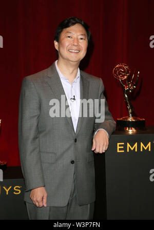 Luglio 16, 2019 - North Hollywood, CA, Stati Uniti d'America - 16 Luglio 2019 - North Hollywood, California - Ken Jeong. settantunesima Emmy Awards nomination Annuncio presso Saban Media Center. Photo credit: Faye Sadou/AdMedia (credito Immagine: © Faye Sadou/AdMedia via ZUMA filo) Foto Stock