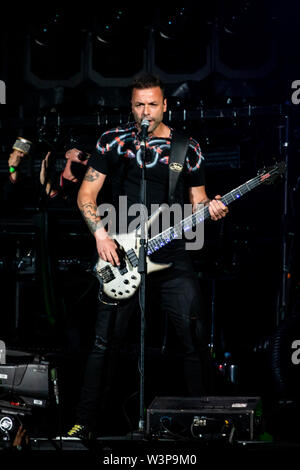Muse live a Milano per la simulazione teoria Tour 2019 Foto Stock