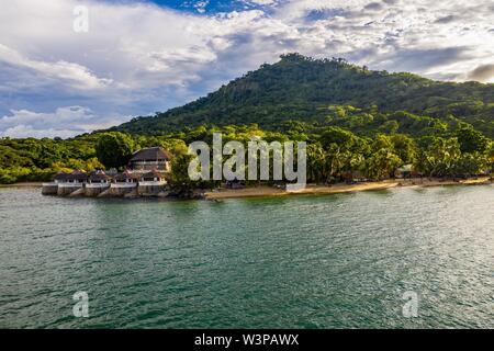 Hotel Le Baobab, Ankify, Diana regione, drone shot, Nord Madagascar Madagascar Foto Stock