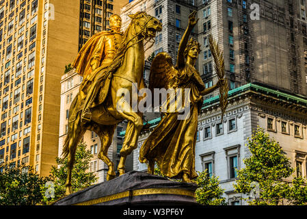 Battaglia di Chattanooga statua Grand Army Plaza Central Park Manhattan   New York New York, Stati Uniti d'America Foto Stock