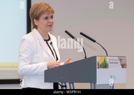 Conferenza di Nicola Sturgeon Foto Stock