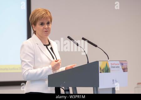 Conferenza di Nicola Sturgeon Foto Stock