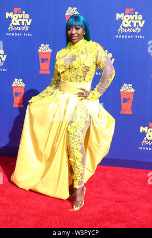 2019 MTV Movie & TV premi al Barker appendiabiti su Giugno 15, 2019 a Santa Monica, CA dotata di: Spice, Grazia Latoya Hamilton dove: Santa Monica, California, Stati Uniti quando: 15 giu 2019 Credit: Nicky Nelson/WENN.com Foto Stock