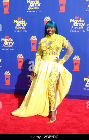 2019 MTV Movie & TV premi al Barker appendiabiti su Giugno 15, 2019 a Santa Monica, CA dotata di: Spice, Grazia Latoya Hamilton dove: Santa Monica, California, Stati Uniti quando: 15 giu 2019 Credit: Nicky Nelson/WENN.com Foto Stock