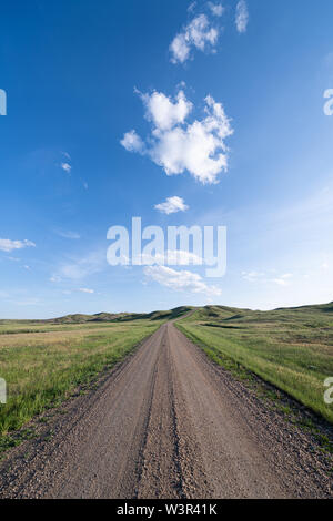 Backroads di Sask meridionale Foto Stock