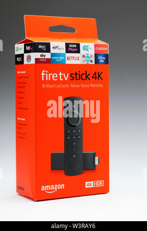 Amazon 4k Firetv stick Foto Stock