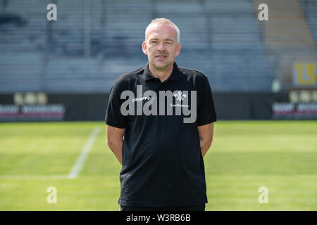 Darmstadt, Germania. 17 Luglio, 2019. Soccer seconda Bundesliga: Fototermin Darmstadt 98 per la stagione 2019/20 nel Merck Stadium dell'Böllenfalltor: Supervisore Michael Richter. Credito: Sila Stein/dpa/Alamy Live News Foto Stock