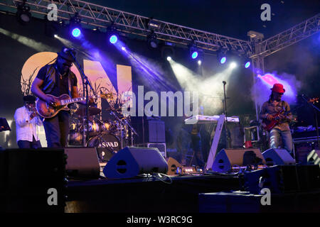 Aswad eseguendo sulla fase 2, il giorno 2 del OnBlackheath Music Festival 2019 Foto Stock