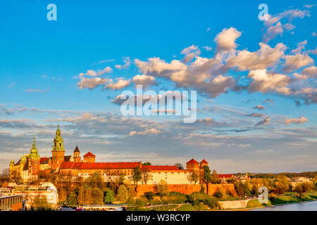 Il castello di Wavel, Cracovia in Polonia Foto Stock