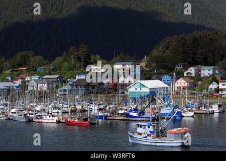 Porto di Sitka, Sitka, Alaska, STATI UNITI D'AMERICA Foto Stock