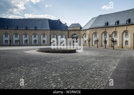 Piazza Vecchia a Echternach, Lussemburgo Foto Stock