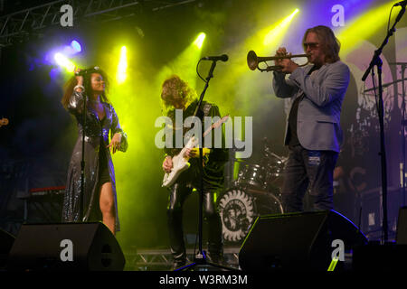 Il Brand New Heavies di eseguire sul palco 2, il giorno 2 del OnBlackheath Music Festival 2019 Foto Stock