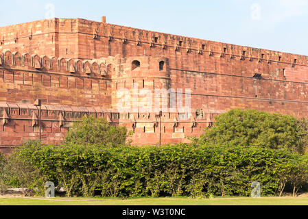 Red Agra fort di Agra, India Foto Stock