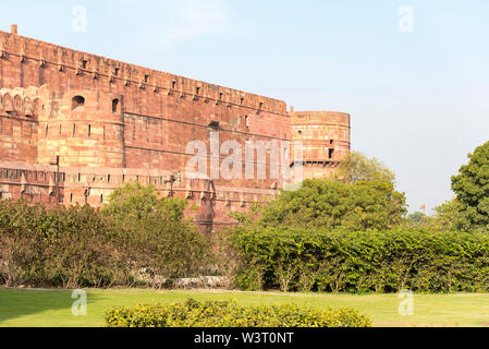 Red Agra fort di Agra, India Foto Stock