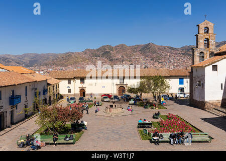 Plaza de San Blas in Cusco, Perù, Sud America Foto Stock