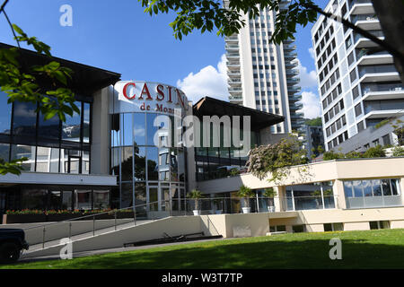 Il Casino de Montreux a Montreux sul Lago di Ginevra in Svizzera Foto Stock