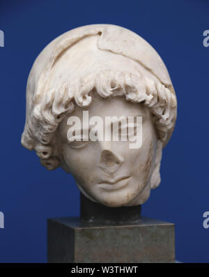 Penelope. Testa di marmo da Roma. Ii secolo D.C. Parte di un originale busto. NY Carlsberg Glyptotek di Copenaghen. Foto Stock