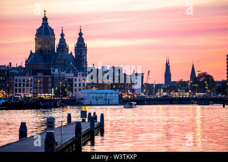Amsterdam, Paesi Bassi, Downtown, San Nicola Basilica, Foto Stock