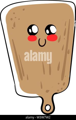 Carino scheda cucina, illustrazione vettore su sfondo bianco. Illustrazione Vettoriale