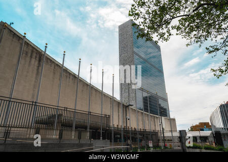 New York/USA - Maggio 25, 2019 Organizzazioni delle Nazioni Unite a New York Foto Stock
