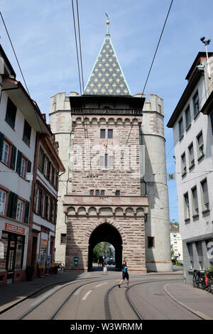 Una vista generale del gate di Basilea, Svizzera Foto Stock