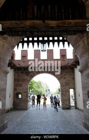 Una vista generale del gate di Basilea, Svizzera Foto Stock