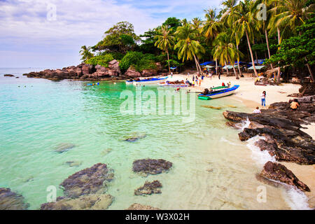 Un bel paesaggio in Phu Quoc isole, Vietnam. Foto Stock