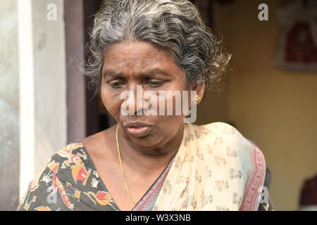 Dhobi khana lavanderia pubblica a Kochi (Cochin) Kerala, India Foto Stock