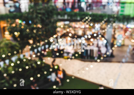 Abstract blur sullo sfondo di shopping mall e department store Foto Stock