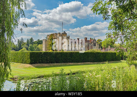 Vista sul centro storico di Hever Castle, Kent, Regno Unito Foto Stock