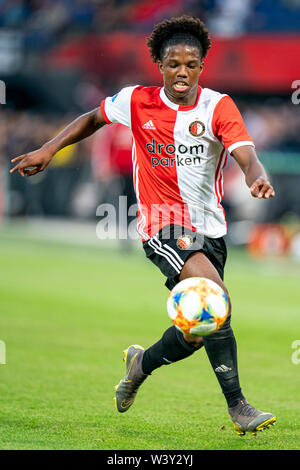 ROTTERDAM, 17-07-2019, Friendly , Feyenoord - Panathinaikos , Stadio Feyenoord De Kuip , Feyenoord player Tyrell Malacia Foto Stock