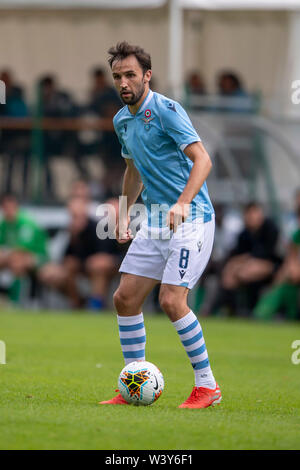 Milano Badelj (Lazio) durante l'Italiano amichevole 'Serie A' match tra Lazio 12-0 Top 11 Cadore Ad Auronzo Stadium il 17 luglio 2019 ad Auronzo di Cadore, Italia. Credito: Maurizio Borsari/AFLO/Alamy Live News Foto Stock