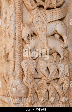 La Cattedrale di San Lorenzo, Trogir, Dalmazia, Croazia, Europa Foto Stock