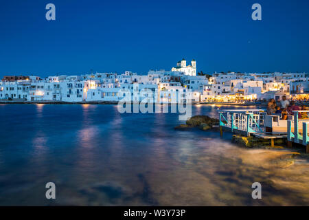 Naousa, Paros, Cyclade Islands, Grecia Foto Stock