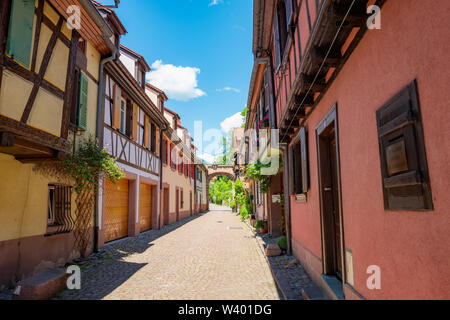 Bellissima vista Keysersberg in Alsace Francia Foto Stock