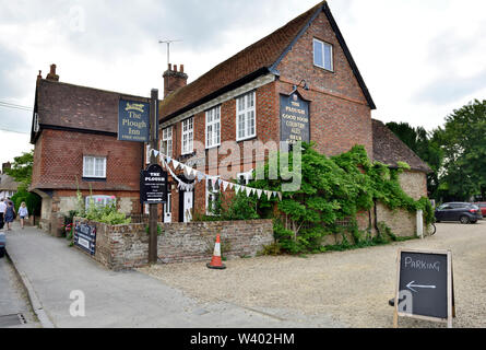 The Plough Inn inglese villaggio di campagna di lunga Wittenham, vicino Didcot Oxfordshire Foto Stock