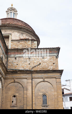 La facciata della Cappella dei Medici si trova a Piazza di Madonna degli Aldobrandini di Firenze Foto Stock