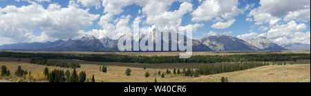 Panorama del Grand Tetons National Park Foto Stock